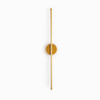 Arisha LED Linear Mirror Front Vanity Wall Lamp, Black/Gold