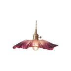 Lotus Glow Vintage Glass Pendant Light