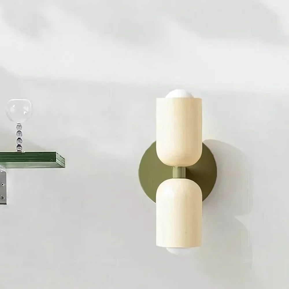 Elegance Cream Acrylic Metal Base Minimalist Wall Light