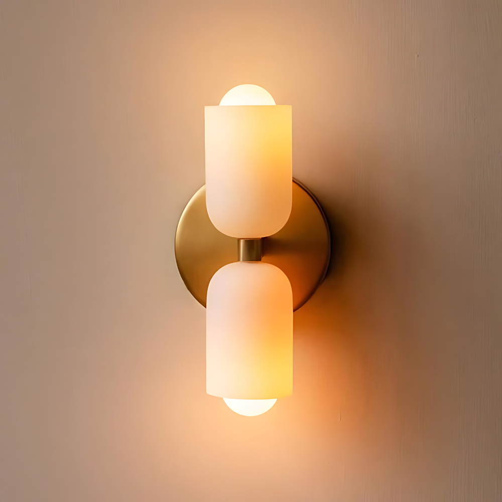 Elegance Cream Acrylic Metal Base Minimalist Wall Light