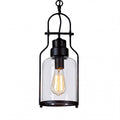 Industrial Vintage Iron Glass Jar Pendant Light