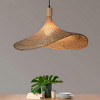 Rustic Raphia Charm Rattan Light