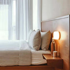 Nordic Luminous Dimple Glass Modern Wall Light