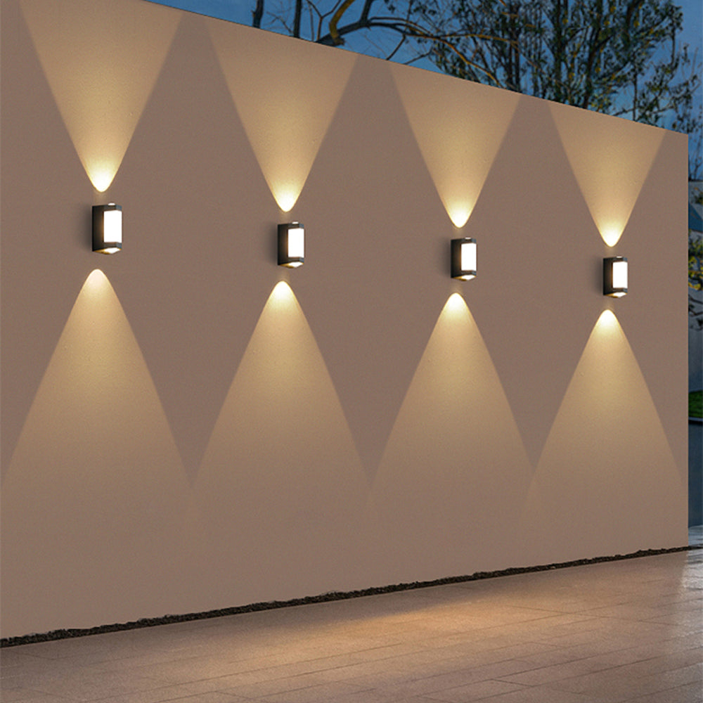 Nordic Up Down Acrylic Waterproof Minimalist Outdoor Wall Light