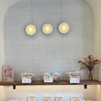Wabi-Sabi Resin Round Circle Wall Light