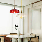 Fay Rustic Tulip Glass Pendant Light