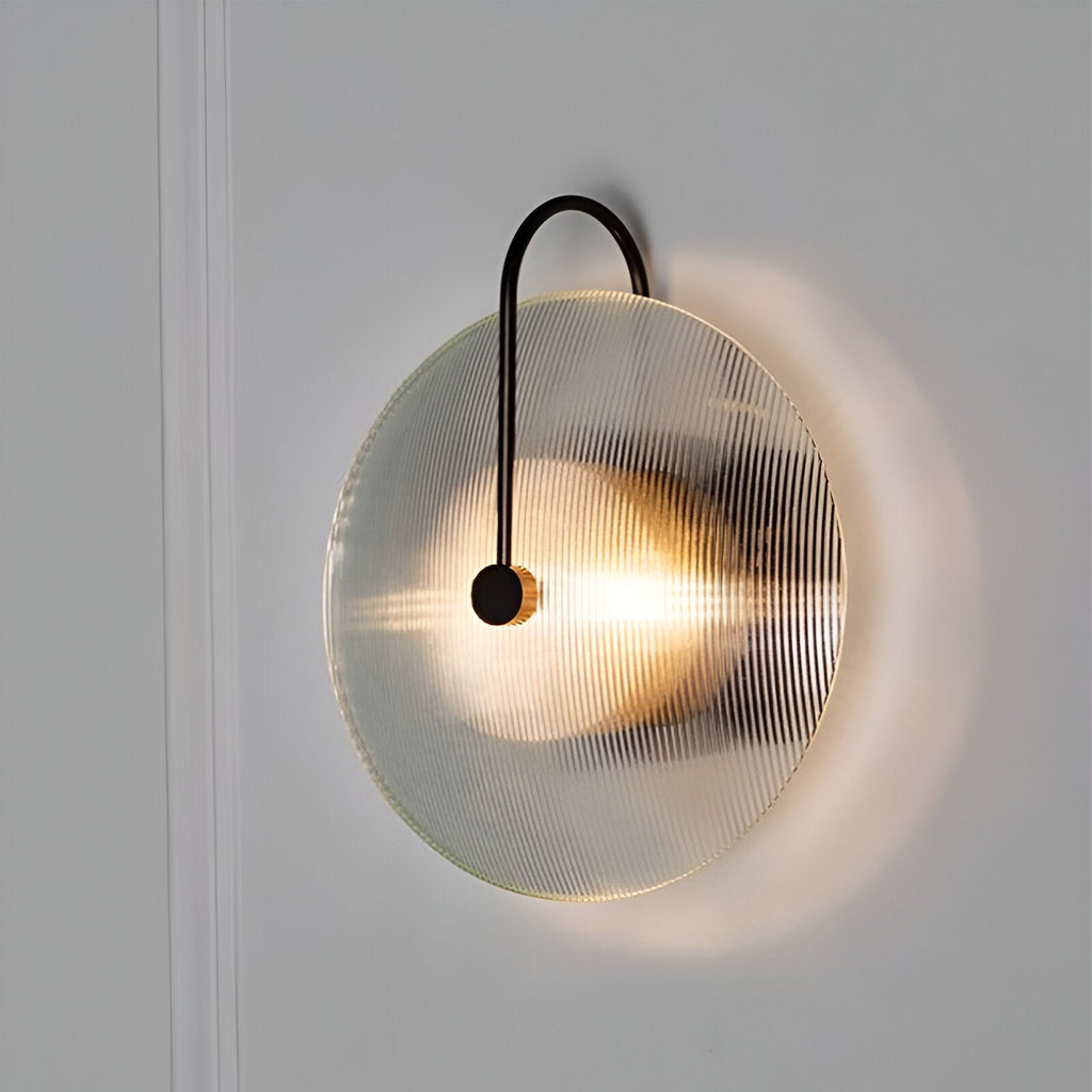 Modern Nordic Round Glass Wall Light