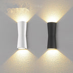 Minimalist Torch Metal Acrylic LED Outdoor Wall Lamp