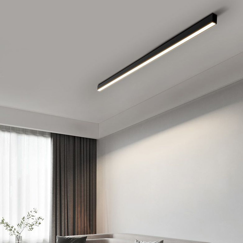 Solin Modern Linear Black Ceiling Light for Living Room