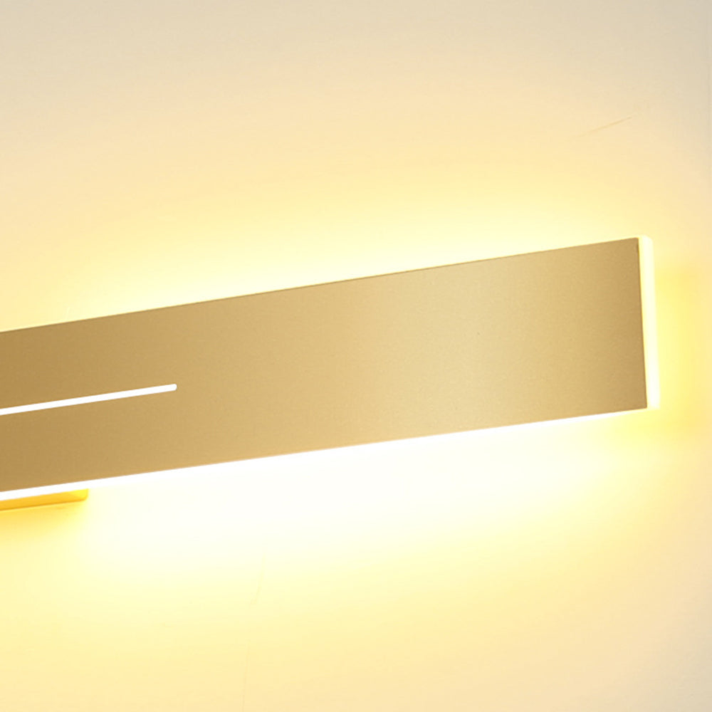 Azin Simple Linear Wall Sconce Black/Gold Living Room