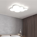 Cloud Flush Light Fixture Contemporary Acrylic LED Bedroom Close to Ceiling Lamp