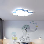 Cloud Flush Light Fixture Contemporary Acrylic LED Bedroom Close to Ceiling Lamp