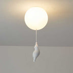 Aria Ceiling Light Bear Balloons White Metal/Acrylic Bedroom