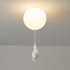 Aria Ceiling Light Bear Balloons White Metal/Acrylic Bedroom