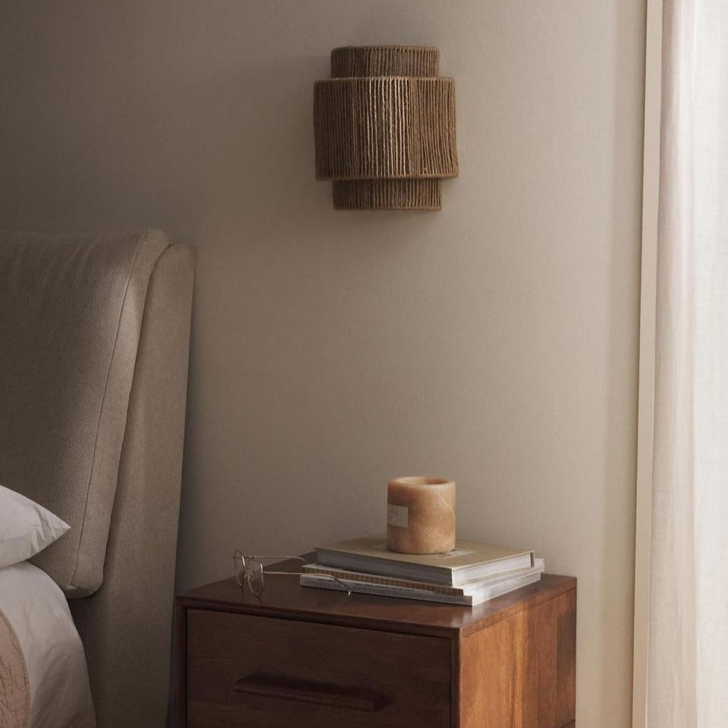 Bohemian Vintage Hand Woven LED Wall Light