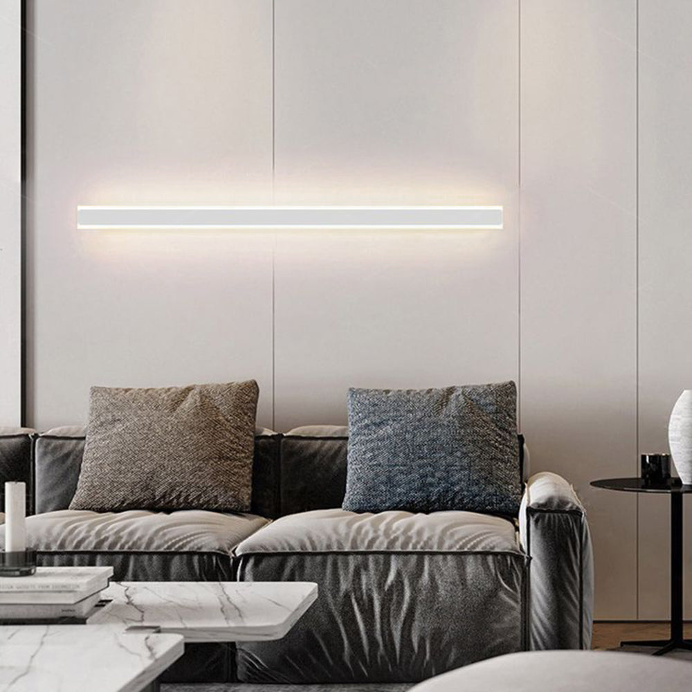 Gravo Minimalist Linear Metal/Wall Lamp, Gold/Black/White