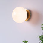 Modern Minimalist Glass Globe Wall Light | 1-Light