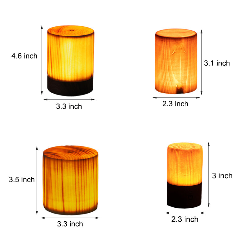 Stylish LED Table Lamp - WoodGlow