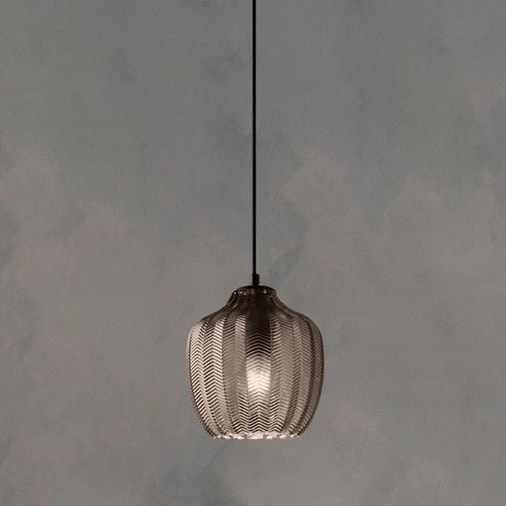 Nordic Style Wavy Glass Pendant Ceiling Light