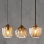 Nordic Style Wavy Glass Pendant Ceiling Light