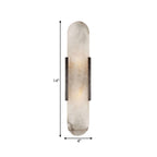2 Bulbs Bar Flush Mount Colonial Gold/Black Marble Wall Sconce Lighting for Dining Room