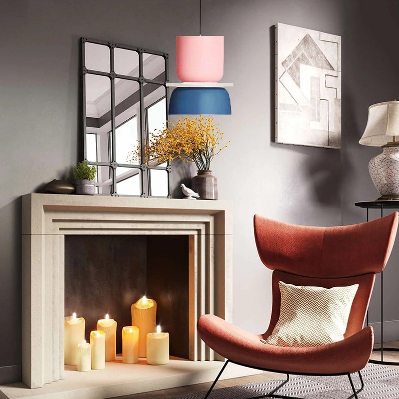Irina Colorful Bowl Shade Pendant Light