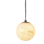 Alabaster Globe Modern Pendant Light