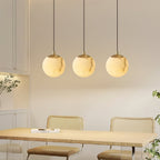 Alabaster Globe Modern Pendant Light