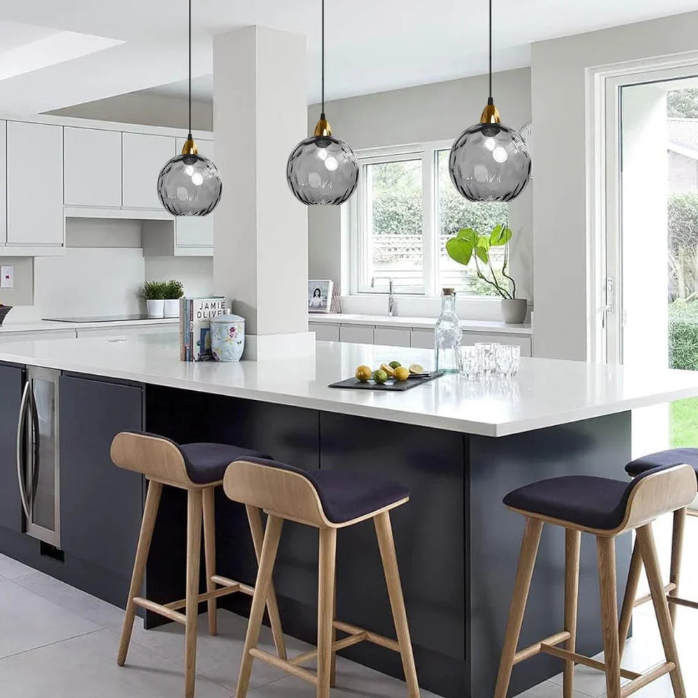 Modern LED Nordic Ceiling Glass Ball Pendant Light