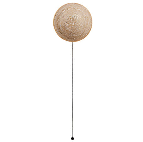Amber Loft Travertine Round Sconce Wall Light