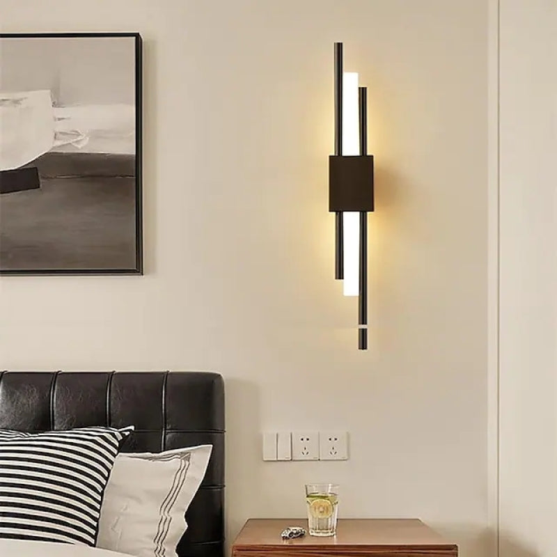 LuminArt - Stylish Black/Gold LED Light