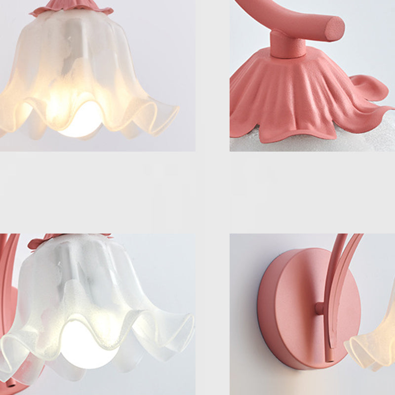 French Flower Vintage Acrylic Wall Light
