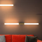 Arisha Modern Linear Cooper White Mirror Front Wall Lamp