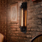 Retro Industrial Edison Long Flute Glass Wall Light
