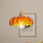 Fay Rustic Tulip Glass Pendant Light