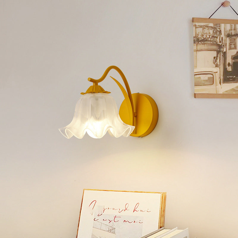French Flower Vintage Acrylic Wall Light