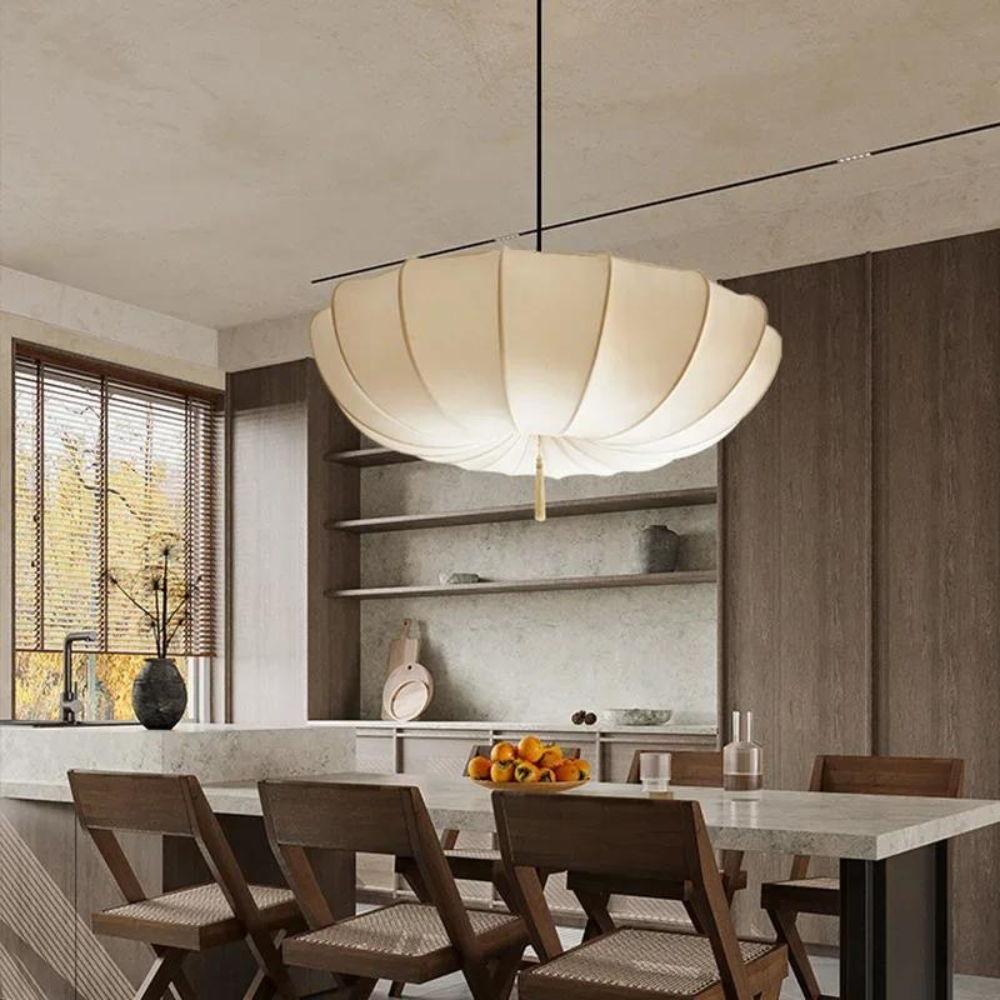 Light of Paris Modern Fabric Pendant Light