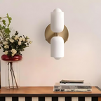 Elegance Cream Acrylic Metal Base Minimalist Wall Light