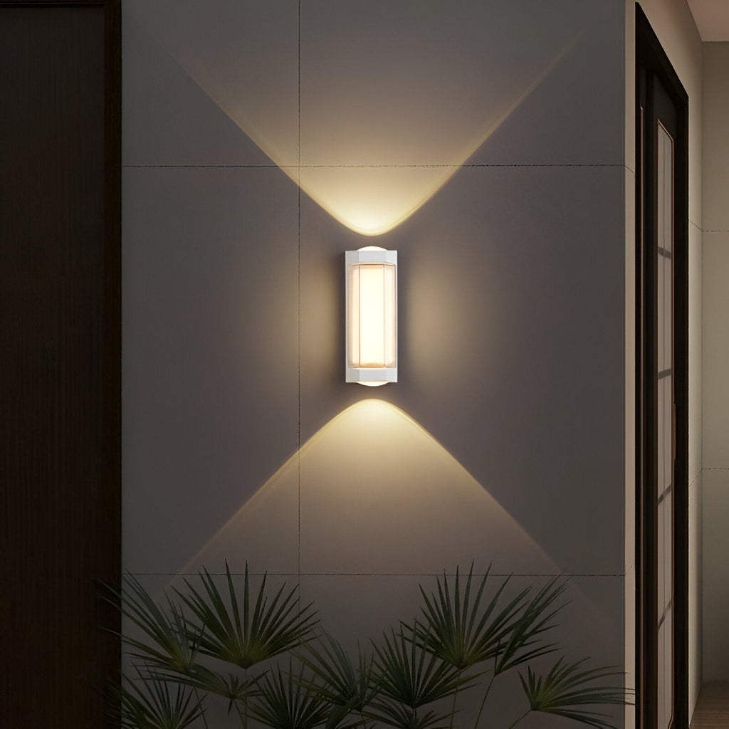 Nordic Up Down Acrylic Waterproof Minimalist Outdoor Wall Light