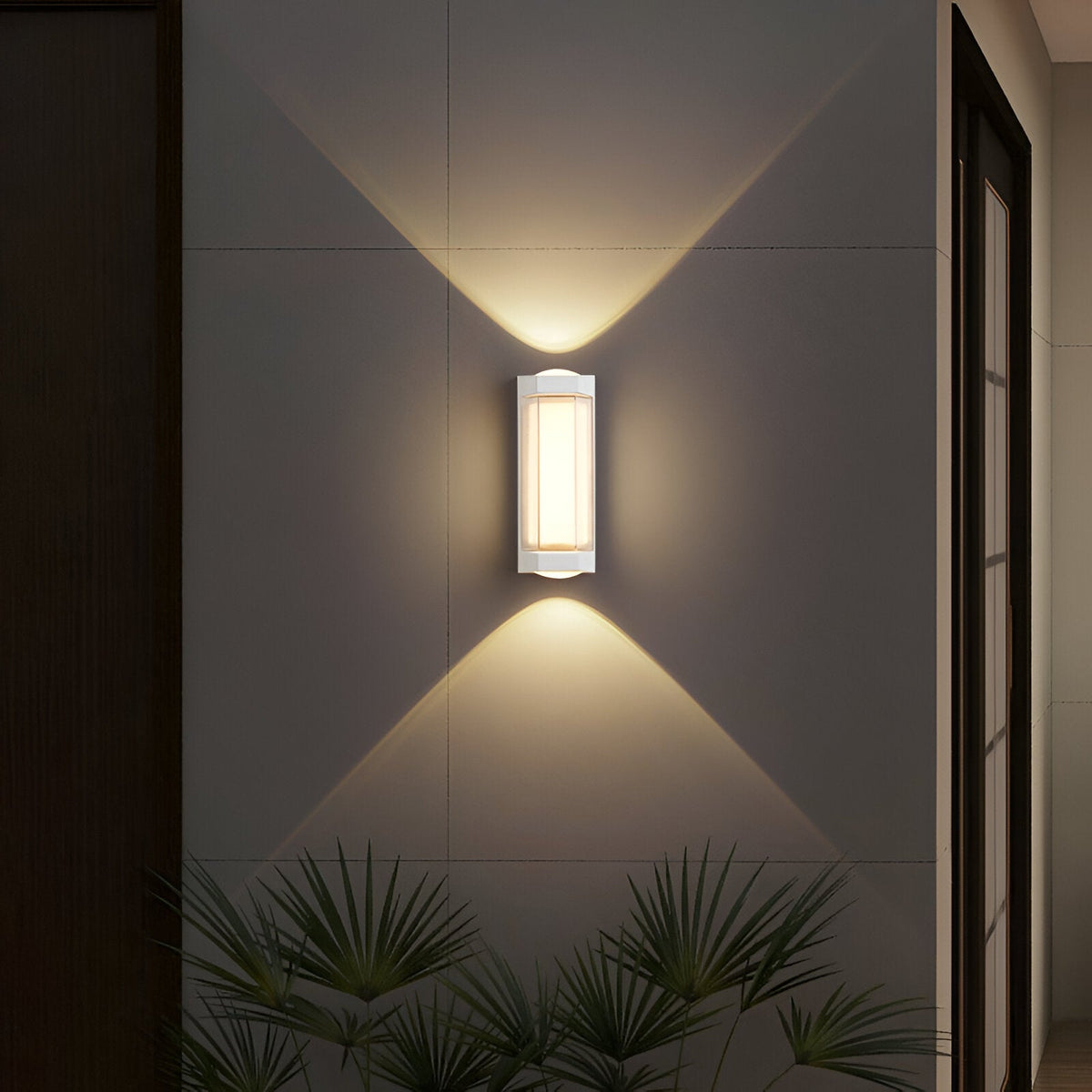 Nordic Up Down Acrylic Waterproof Minimalist Outdoor Wall Light