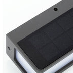 Modern Minimalist Rectangular Acrylic Sensor Solar Waterproof Outdoor Wall Light