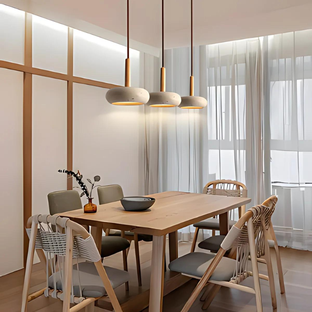 Tivoli Japandi Travertine Ceiling Lamp