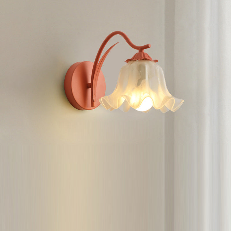 French Flower Vintage Acrylic Wall Light
