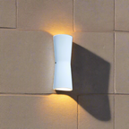 Minimalist Torch Metal Acrylic LED Outdoor Wall Lamp