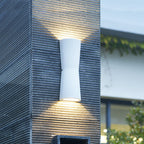Minimalist Torch Metal Acrylic LED Outdoor Wall Lamp