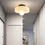 Nordic Glass Olive Disc Wall and Ceiling Light