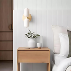 Elegance Cream Acrylic Metal Base Minimalist Wall Light