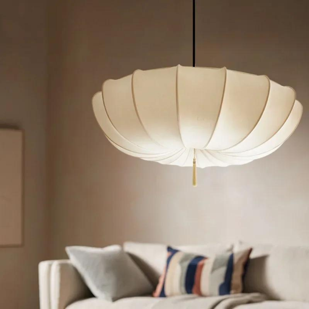 Light of Paris Modern Fabric Pendant Light