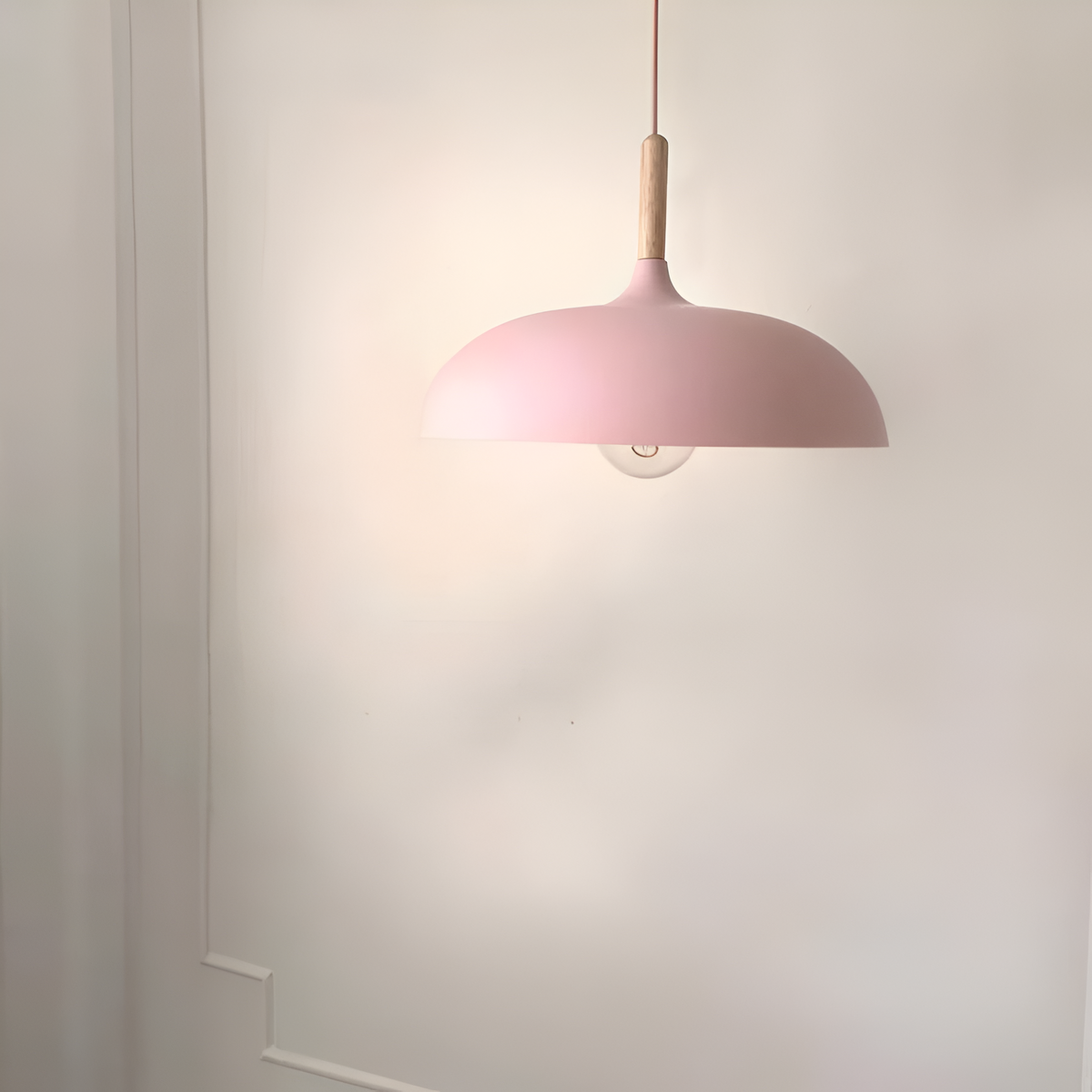 Nordic Style Wood Iron Art Pendant Light