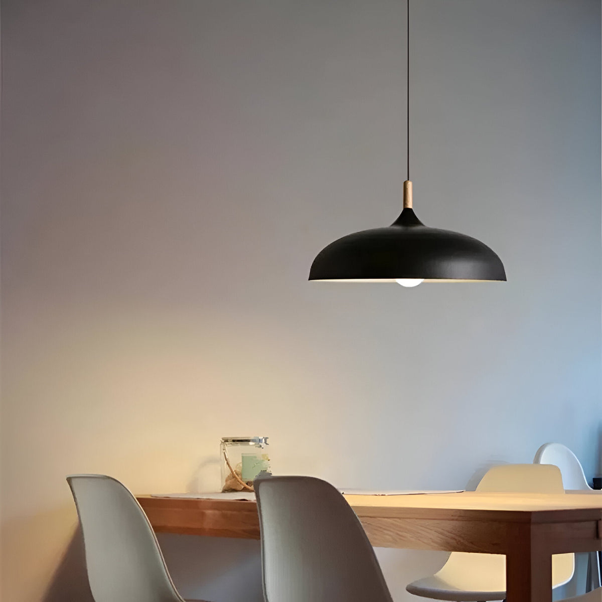 Nordic Style Wood Iron Art Pendant Light